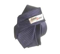 CRAVATTA CRAVATTINO SETA SKINNY TIE BLU UNITA MADE ITAL