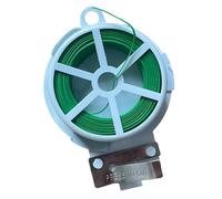 Cravatta da giardinaggio | Legami per piante da giardino verdi,Supporto per piante da giardinaggio, filo per fiorista verde con taglierino, forniture per la disposizione dei fiori, filo universale