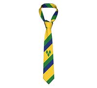 Cravatta Da Uomo Bandiera Di Saint Vincent E Grenadine Unisex Neckties Seta Cravatta Per Vestito Da Cerimonia Festa Affari