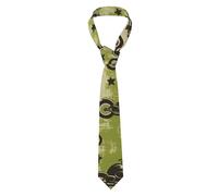 Cravatta Da Uomo Black Green Motorcycles Cravatta Da Partito 145cm | Cravatte Da Sposa Formale Necktie Classica Cravatte Da Lavoro Per Party, Matrimonio, Natale