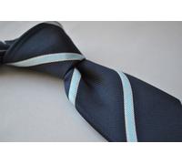 Cravatta da Uomo Blu Navy Luce Nastro Stripe-Y Disegnato Frederick Thomas