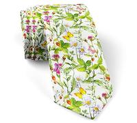 Cravatta Da Uomo Campo Di Fiori Erbe Selvatiche Fragola Cravatta Da Partito Formale Cravatte Da Lavoro Elegante Cravatte Da Sposa Per Natale Party Matrimonio