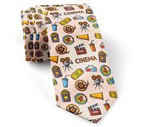 Cravatta Da Uomo Cinema Projector Pattern Cravatte Sottili Eleganti Cravatta Da Sposa Casual Cravattino Per Ufficio Matrimonio Lavoro