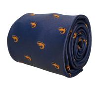 Cravatta Da Uomo Frederick Thomas Blu Navy Con Motivo A Gambero