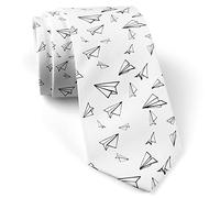 Cravatta Da Uomo Linear Paper Planes Pattern Cravatta Da Sposa Eleganti Cravatte Slim Alta Qualità Cravatte Sottili Per Ufficio Feste Matrimonio