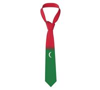 Cravatta Da Uomo Maldives Flag Patriotic Pride Cravattino Per Ufficio