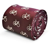 Cravatta Da Uomo Maroon Con Motivo Bicicletta Frederick Thomas Tour De France