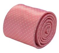 Cravatta Da Uomo Rosa Baby Chiaro Con Pois Bianchi Di Frederick Thomas