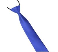Cravatta da Uomo Zipper 5cm Poliestere Jacquard | Design con zipper per pratico, indossamento in secondi, ideale per chi ha fretta la mattina(NO:09 Blue)