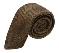 Cravatta Di Lusso A Righe Herringbone, Tweed