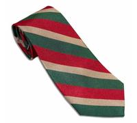 Cravatta di seta della 5a Royal Inniskilling Dragoon Guards, Rosso/Verde/Oro, taglia unica