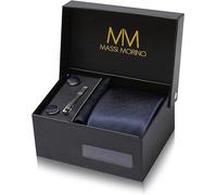 Cravatta e Fazzoletto Con Gemelli Cravatta Elegante Con Fermacravatta Set Regalo