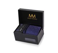 Cravatta E Fazzoletto Da Uomo - Con Camicia Gemelli; Parure Fermacravatta Set I