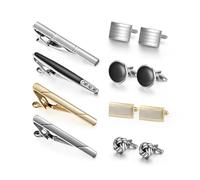 Cravatta e gemelli per gli ospiti di nozze da uomo regali man camicia di pezzi con le cravatte da uomo per padre marito