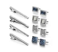 Cravatta e gemelli per gli ospiti di nozze da uomo regali man camicia di pezzi con le cravatte da uomo per padre marito