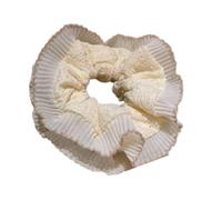 Cravatta elastica dei capelli di doppio strato popolare degli scrunchies del merletto per i grandi panini di evento formale e