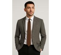 Cravatta Elegante Da Uomo Formale Marrone Regalo Con Pois Bianchi