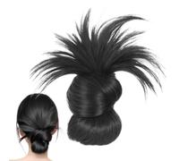 Cravatta Feathered Bun Wig, Soft Messy Hairpiece, Lightweight Natural Look, Comfortable Everyday Hair Clips, for Women, Girls, Friends, and Colleagues Styling