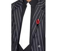Smiffys Bianco Gangster Cravatta Accessorio Costume Mafia 1920s Taglia Unica