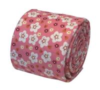 Cravatta In Cotone Da Uomo Rosa Floreale Frederick Thomas