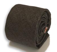 Cravatta In Lino Grigia Media Da Uomo Classica Di Frederick Thomas