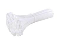 Cravatta in plastica di nylon autobloccante per il cavo del collare di serratura di plastica 100pcs all'aperto avvolge la gestione(White,3x150mm)