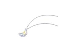 Cravatta lunare Luminosa Donne cristalline Meniscus Full Moon Choker Water in The Moon Ciondolo