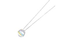 Cravatta lunare Luminosa Donne cristalline Meniscus Full Moon Choker Water in The Moon Ciondolo