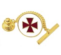 Cravatta Massoneria Cavalieri Templari Croce Pattée