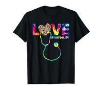 Cravatta Nurse Life RN LPN CNA Healthcare Leopard Nurse Week Maglietta