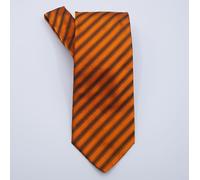 Cravatta 'Paolo da Ponte' 100% Seta Regimental Zucca punta Lancia 9 cm