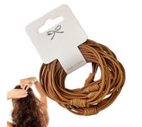 Cravatta per capelli | 10 Bande per capelli elastici | Halter a Pference | Porta a coda di cavallo elegante multistrato per donne adulte, accessori per capelli, 10 colori