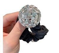 Cravatta per capelli a cuore scintillante per le donne titolari di coda di cavallo dolce follia tema luccicante corda per capelli Cravatta