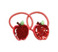 Cravatta per capelli a forma di anguria con paillettes, con frutto e anguria, accessorio per feste di compleanno