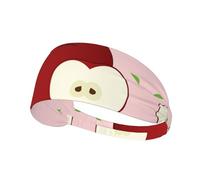 Cravatta per capelli con fascia elastica per esercizi con immagine di frutta rossa, fascia per capelli per uomini e donne, fascia per capelli per yoga e fitness