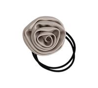 Cravatta per capelli con rose e nastro per capelli, rosa in seta, per principessa, elastici per capelli, rosette