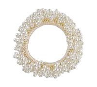 Cravatta per capelli da sposa con perle borchiate accessori elastici per proposte di nozze regali per donne perle scrunchies per le donne