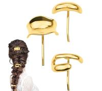 Cravatta Per Capelli In Metallo - Bracciale Coda Di Cavallo In Metallo, Cuffia Con Fibbia Per Capelli Alla Moda | Porta Della Coda Di Cavallo Dorata, Porta Coda Di Cavallo Della Moda, Supporto