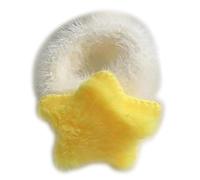 Cravatta per capelli in peluche con stella colorata Scrunchies Principessa a grandi cravatte pelose principessa in grande