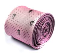 Cravatta Rosa Frederick Thomas Con Design Di Teschi FT432