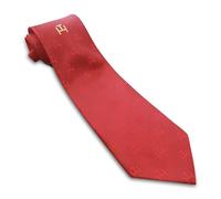 Cravatta rossa in poliestere massonico - Royal Arch Chapter RA