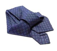 CRAVATTA SETTE PIEGHE made italy BLU varie microdisegni gialli rossi azzurri