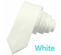 Cravatta Slim In PU Pelle Da Uomo Piana Formale Matrimonio Prom Classica