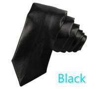 Cravatta Slim In PU Pelle Da Uomo Piana Formale Matrimonio Prom Classica