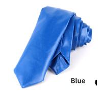 Cravatta Slim In PU Pelle Da Uomo Piana Formale Matrimonio Prom Classica