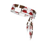 Cravatta sportiva con stampa di pupazzo di neve, fascia sportiva resistente, ideale per pallavolo e allenamenti
