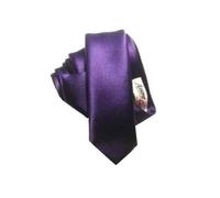 CRAVATTA STRETTA SLIM skinny tie VIOLA 4 Fatta a Mano