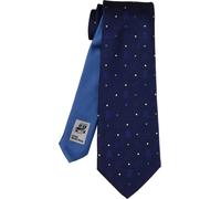Cravatta Super Mario Bros JUN-MARIO-6-NV Dot Navy davanti e blu dietro cravat...
