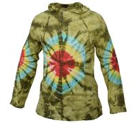 Cravatta Tintura Cotone Leggero Nonno Tasca Hippie Psichedelico Festival Summer