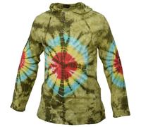 Cravatta Tintura Cotone Leggero Nonno Tasca Hippie Psichedelico Festival Summer